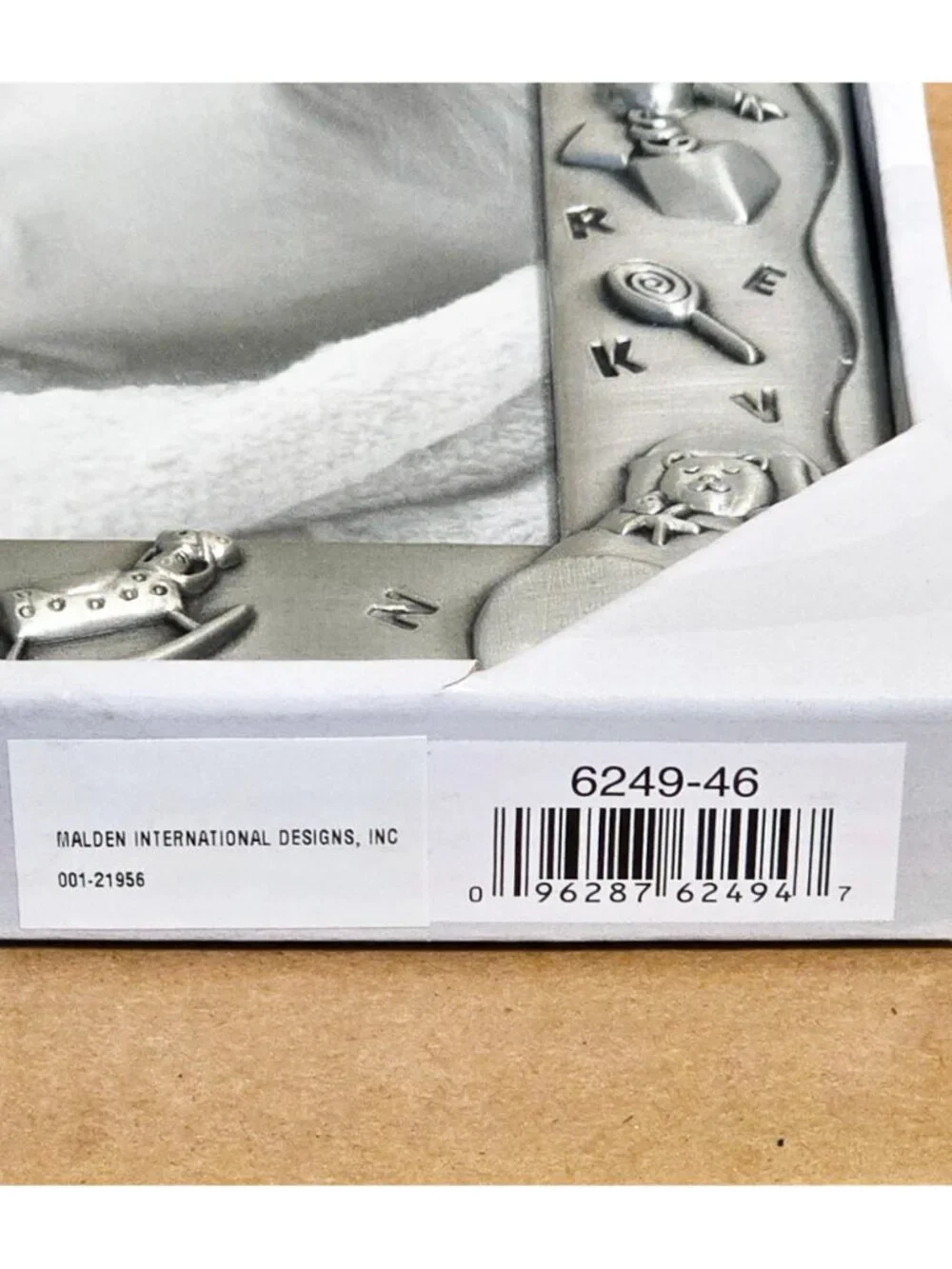 Malden Sweet Dreams Pewter 4x6 Baby Nursery Picture Frame New NIP Moon Ice Cream